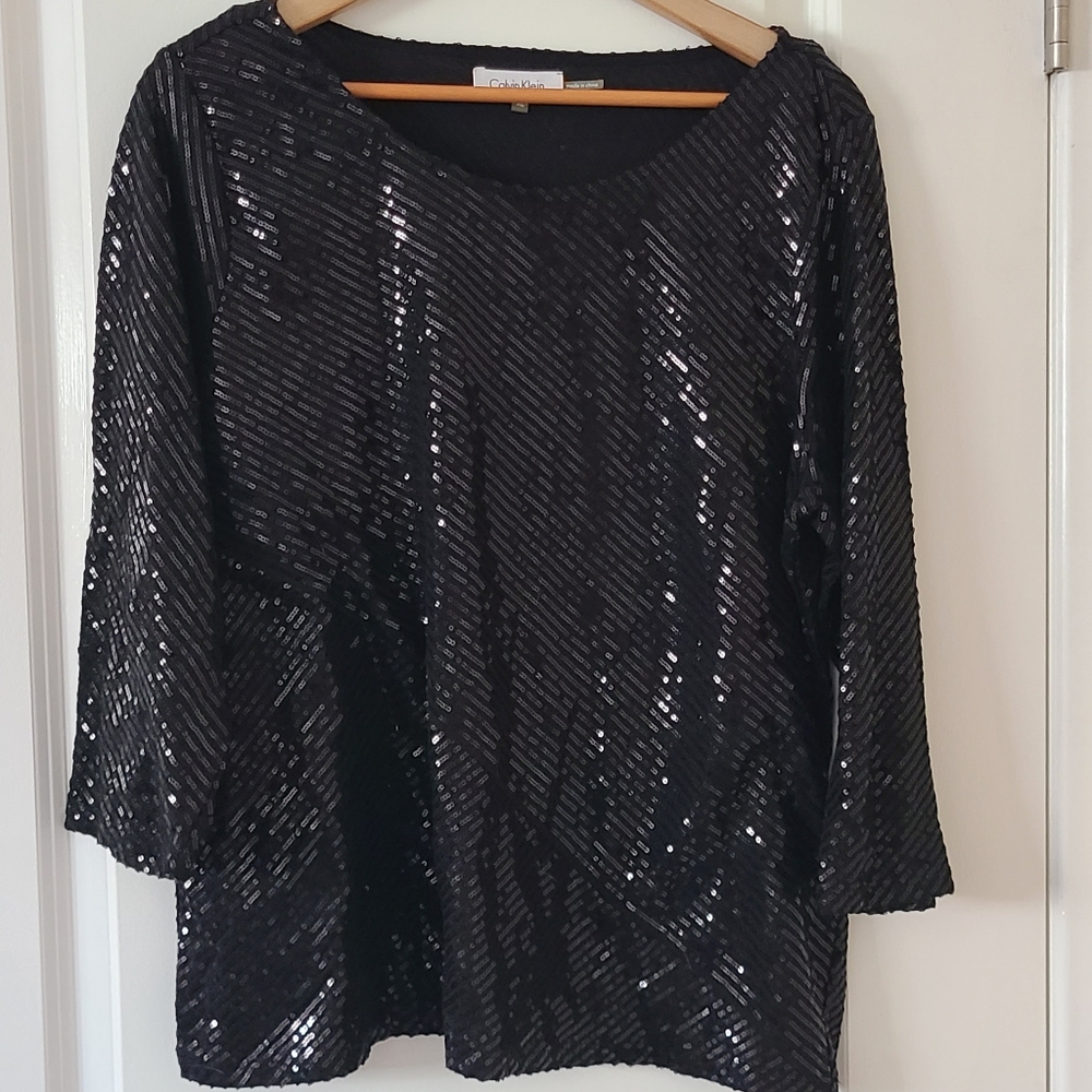 Calvin Klein Sequin Top